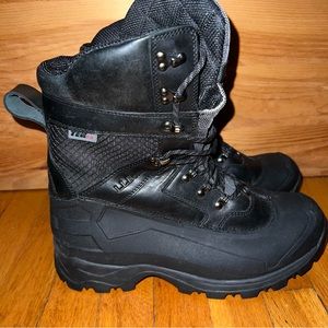 LL Bean men’s black boots 600 gram Primaloft 290615 Excellent like new condition